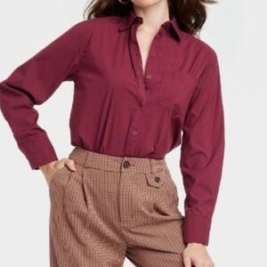 A New Day Poplin Button Down Shirt Menswear Boyfriend Vibe